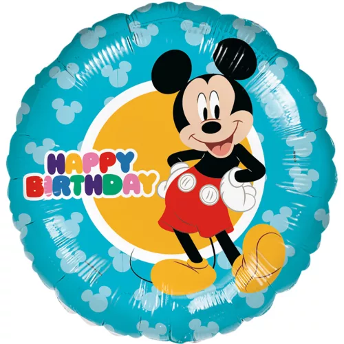 Lufi 17" 43cm Mickey, Happy Birthday