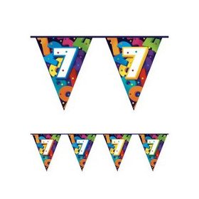 Zászlófüzér 7-es számmal, 10m, 405807