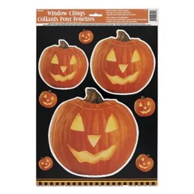   Világító Tök Mintás Halloween Parti Ablakdekoráció, p27954
