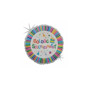 Szülinapi lufi 17" 42cm Boldog Szülinapot