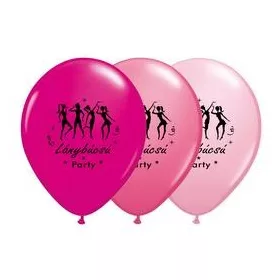   Lánybúcsúra latex lufi 11" 28cm  6db Lánybúcsú Party
