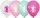BALONEVI lufi, 12" 30cm, 50db/cs, 1-es számmal, Girls