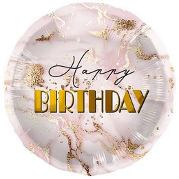 Szülinapi fólia lufi 18" 45cm Happy Birthday