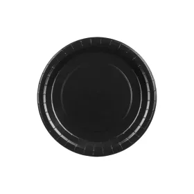 Papírtányér 23cm 6db Fekete