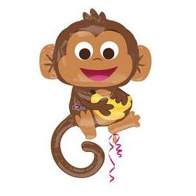 Óriás fólia lufi 36" 91cm majom, n3457301