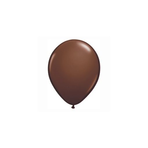 Lufi QUALATEX 5" (13cm-es) Latex léggömb, fashion színek 100db/csomag, csokoládé barna, fashion chocolate brown 68776