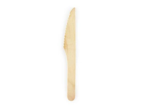 Fa evőeszköz, kés, 100db