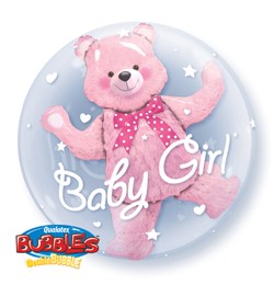 Baby Girl, Double Bubble lufi 24" 60cm Lufiban lufi, Héliummal töltve, 29488