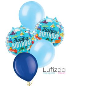   Héliumos luficsokor szülinapra, autós - INGYENES GLS szállítással