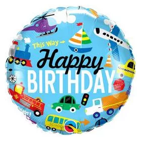 Szülinapi lufi 18" 45cm Happy Birthday