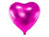 Egyszínű szív fólia lufi 18" 45cm magenta szív