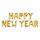 Happy New Year felirat, arany 16" fólia betűk, csak levegővel tölthető