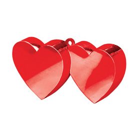   Léggömbsúly, nehezék 170g dupla szív forma, piros színben