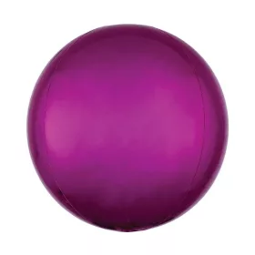 Egyszínű gömb lufi 15" 38cm Pink Orbz