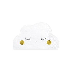 Szalvéta 16x10cm 20db felhő forma