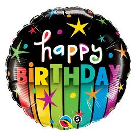 Szülinapi lufi 18" 45cm Happy Birthday