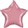 Egyszínű csillag fólia lufi 20" 50cm Mauve csillag, 90077 