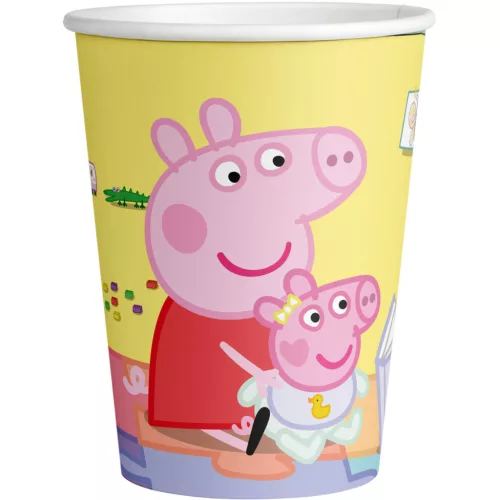 Parpírpohár 250ml 8db, Peppa malac