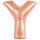 Betű lufi 34" 86cm óriás Rosegold betű, Y betű, 