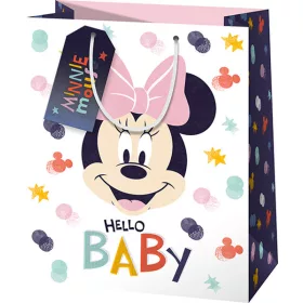 Dísztasak, kicsi, álló, Hello Baby, Minnie egér