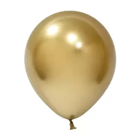   BALONEVI lufi 18" 45cm, 10db/cs, Chrome Royal Gold, Króm Arany