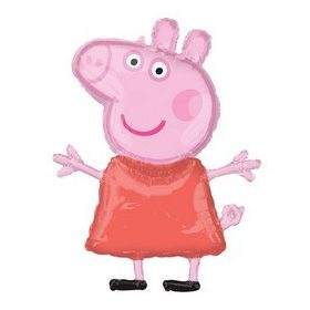 Óriás fólia lufi 33" 83cm Peppa malac, 3130001, héliummal töltve