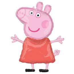 Óriás fólia lufi 33" 83cm Peppa malac, 3130001, héliummal töltve