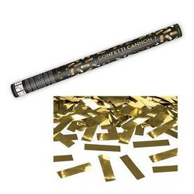   Konfetti ágyú, 60cm, arany fólia téglalapokat kilövő, oTUKM60-019