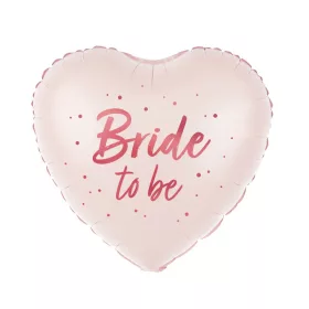 Lufi 18" (45 cm) szív, lánybúcsúra, Bride to Be
