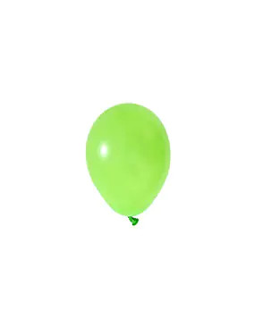 BALONEVI Latex lufi, 5", 13cm, 100db/cs, Pastel Light Green, Világoszöld