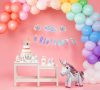 Üdvözlőfelirat Happy Birthday 2,5m, Unikornis, Unicorn