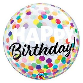 Szülinapi Bubbles lufi 22" 56cm   Happy Birthday