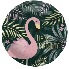 Szülinapi lufi 18" 45cm Happy Birthday, Hattyú