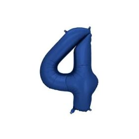 Számos lufi 34" 86cm óriás Sötétkék szám 4-es 