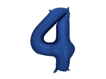 Számos lufi 34" 86cm óriás Sötétkék szám 4-es 