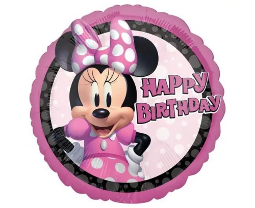 Lufi 18" 45cm, Minnie, Happy Birthday