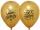 BALONEVI lufi, 12" 30cm, 50db/cs, 50-es számmal, Arany