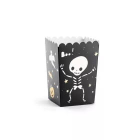 Popcorn doboz, Halloween, csontváz 6db