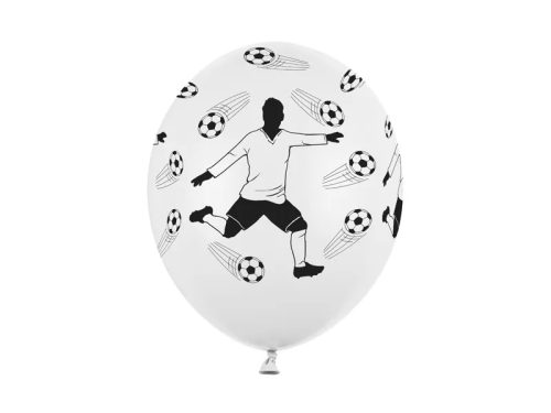 Szülinapi latex lufi 11" 28cm 6db Foci, football