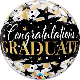 Ballagási Bubbles lufi 22" 56cm   Congratulation Graduate