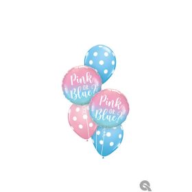   Héliumos luficsokor babaváróra Pink or Blue - INGYENES KISZÁLLÍTÁSSAL