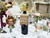 Esküvői asztal sorszámozó üvegre