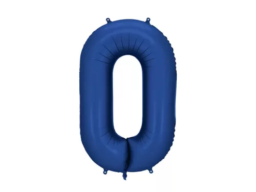 Számos lufi 34" 86cm óriás Sötétkék szám 0