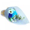 Szappanból készült virágcsokor, kék szappanvirág