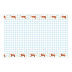 Műanyag asztalterítő 180x120cm, Lovas,