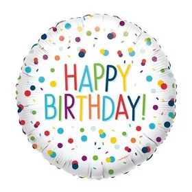 Szülinapi lufi 17" 43cm Happy Birthday