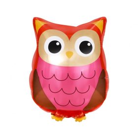 Ballagási óriás fólia lufi 28" 72cm bagoly, 1011085256-28, héliummal töltve