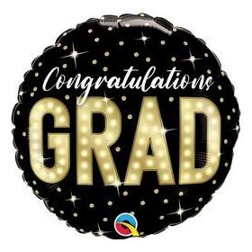 Ballagási fólia lufi 18" 46cm Congratulations grad