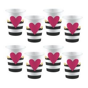 Papírpohár 2,5dl 8db szívvel, 9903115