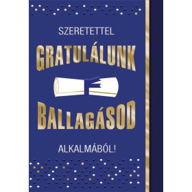   CARDEX Képeslap, Szeretettel Gratulálunk Ballagásod alkalmából